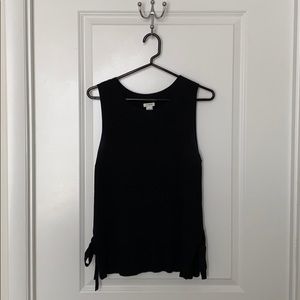 JCrew Factory sleeveless, ribbed sweater